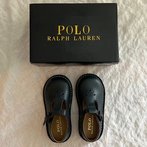 Polo Ralph Lauren Navy School T Strap Toddler Shoes